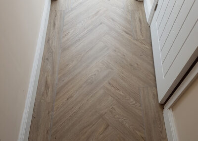 Luxury Vinyl Tiles in a hallway